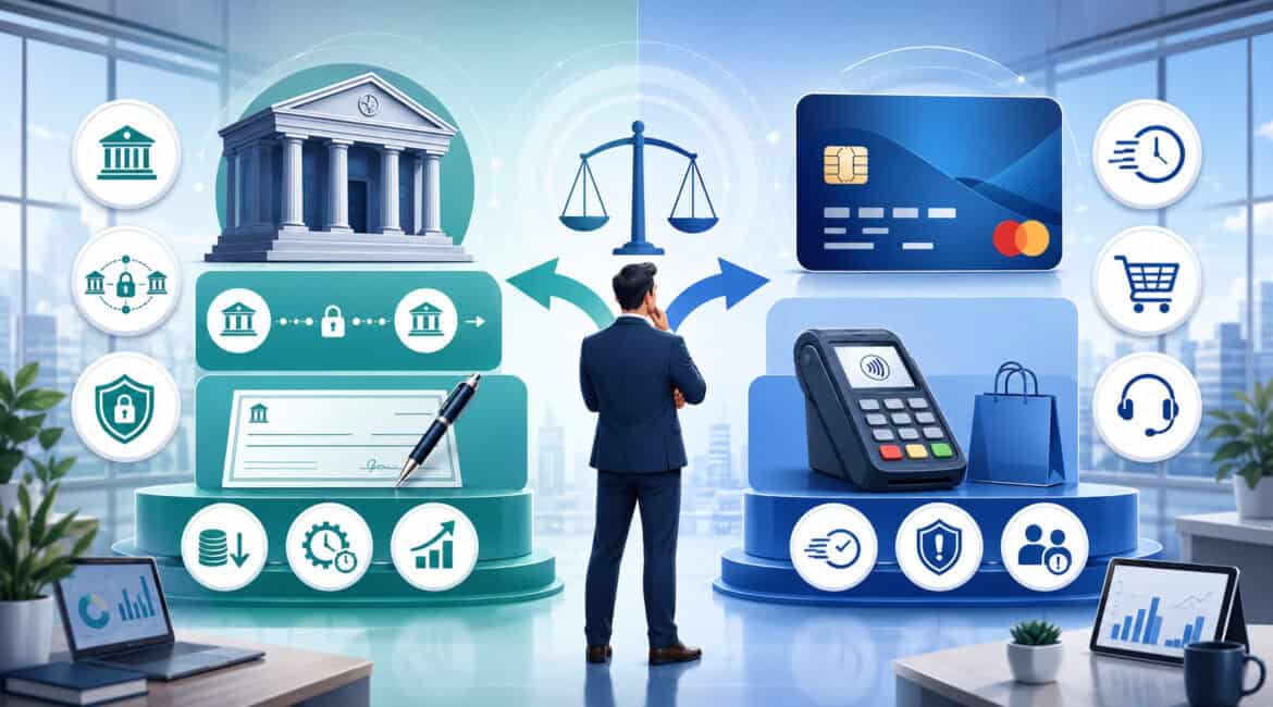 ACH Payments vs credit card payment comparison